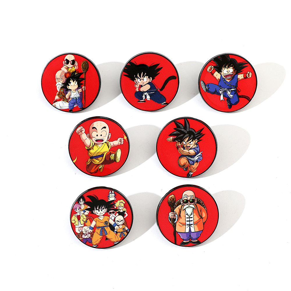 Embroidery Tulle - 7 Pcs Funny Anime Brooch Fashion