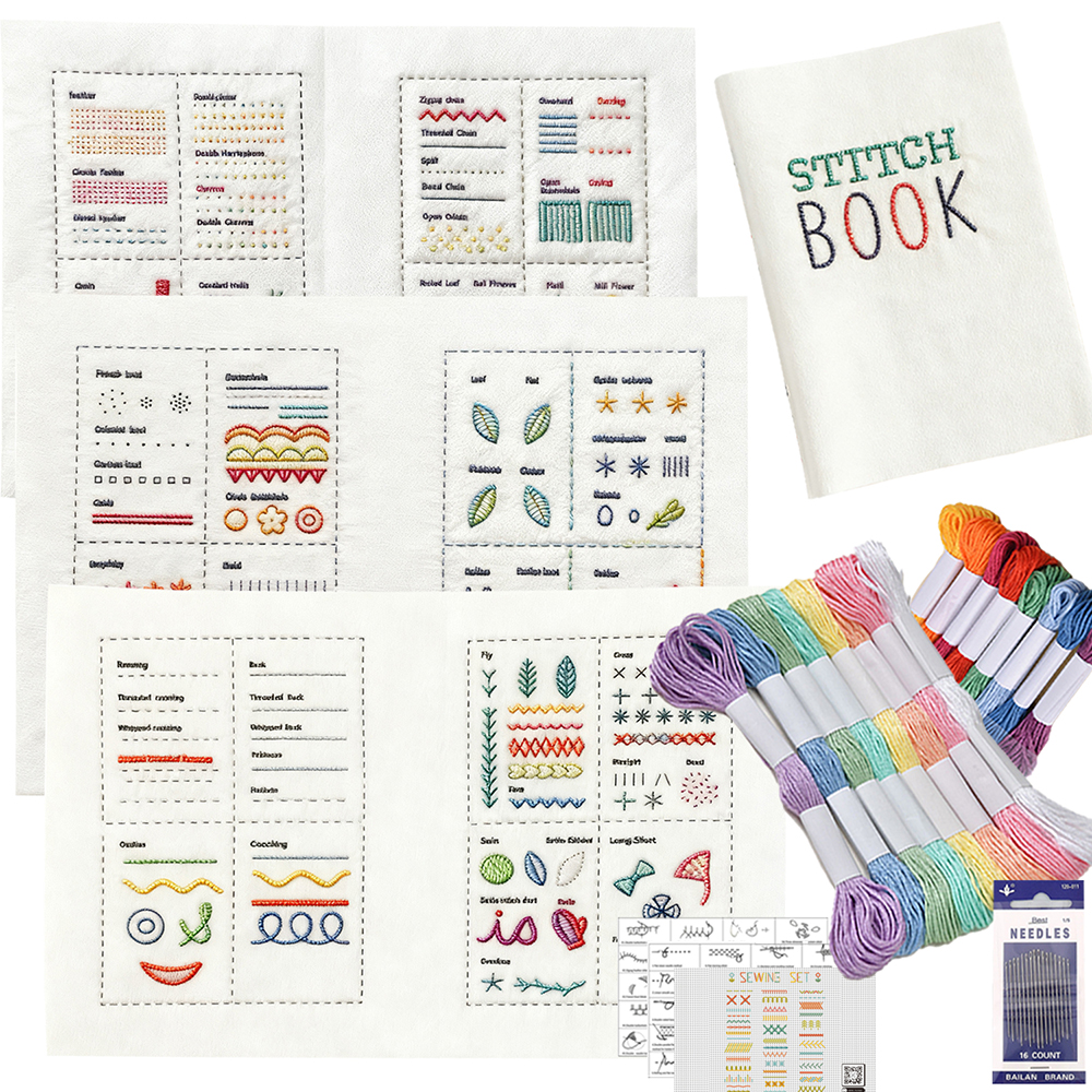 Embroidery Guide Book - Basic Hand Embroidery Stitches Book For