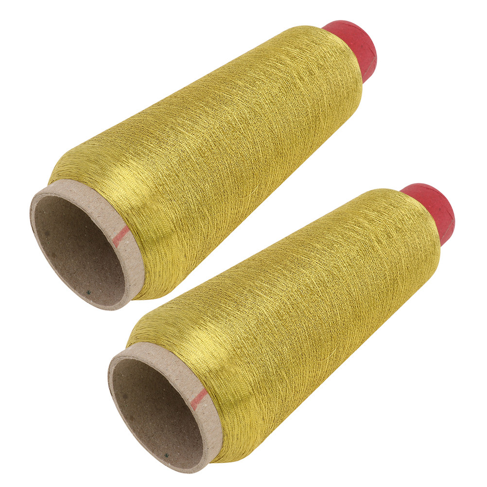 Embroidery Quilting - 2 Rolls Metallic Golden Glitter Polyester