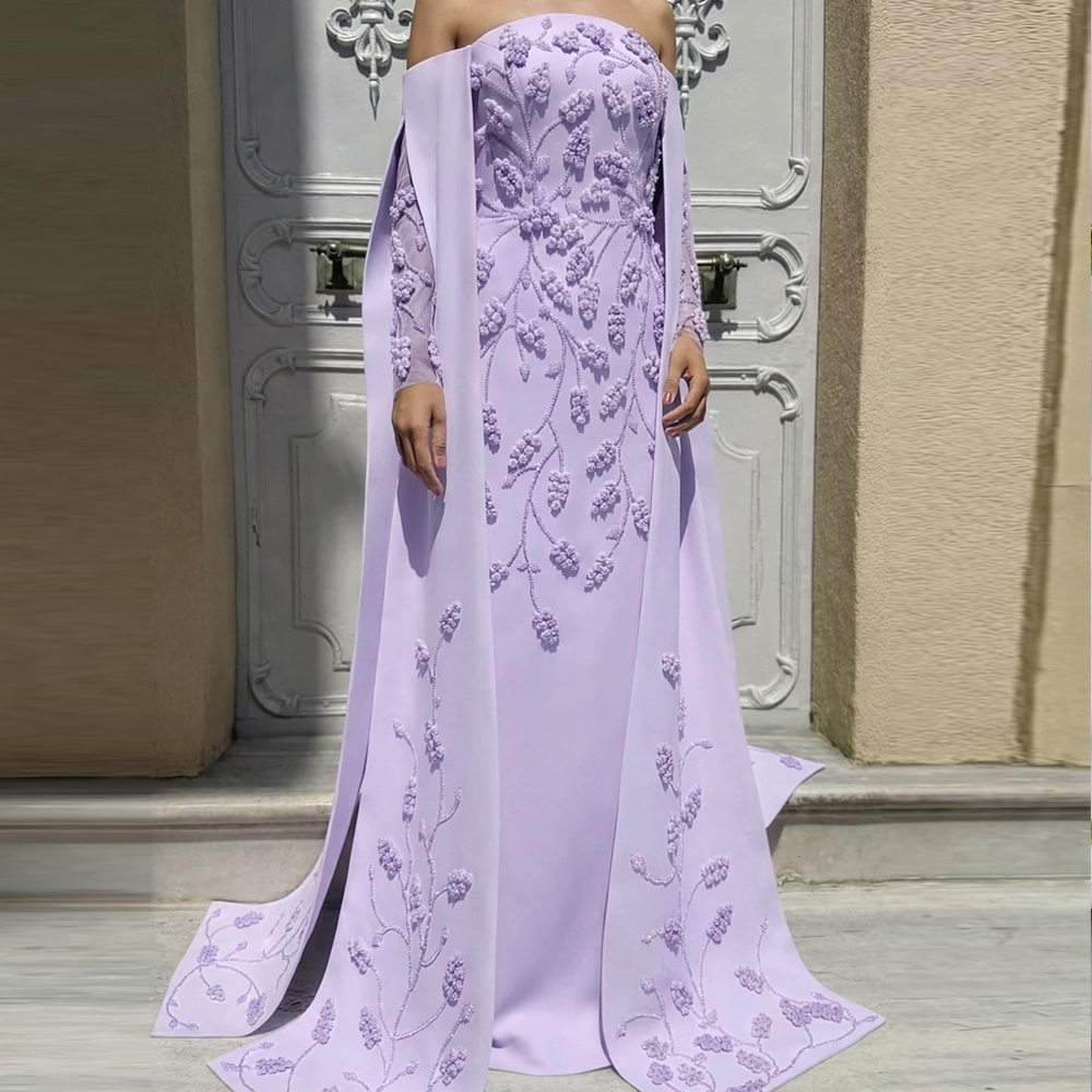 Embroidery Roses - Customized Hademade Flowers Evening Dresses Florals