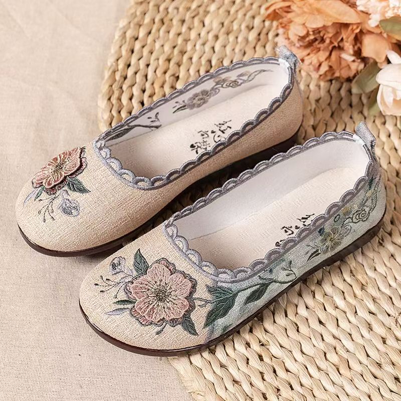 Embroidery Style - Women Spring Autumn New Flat sole