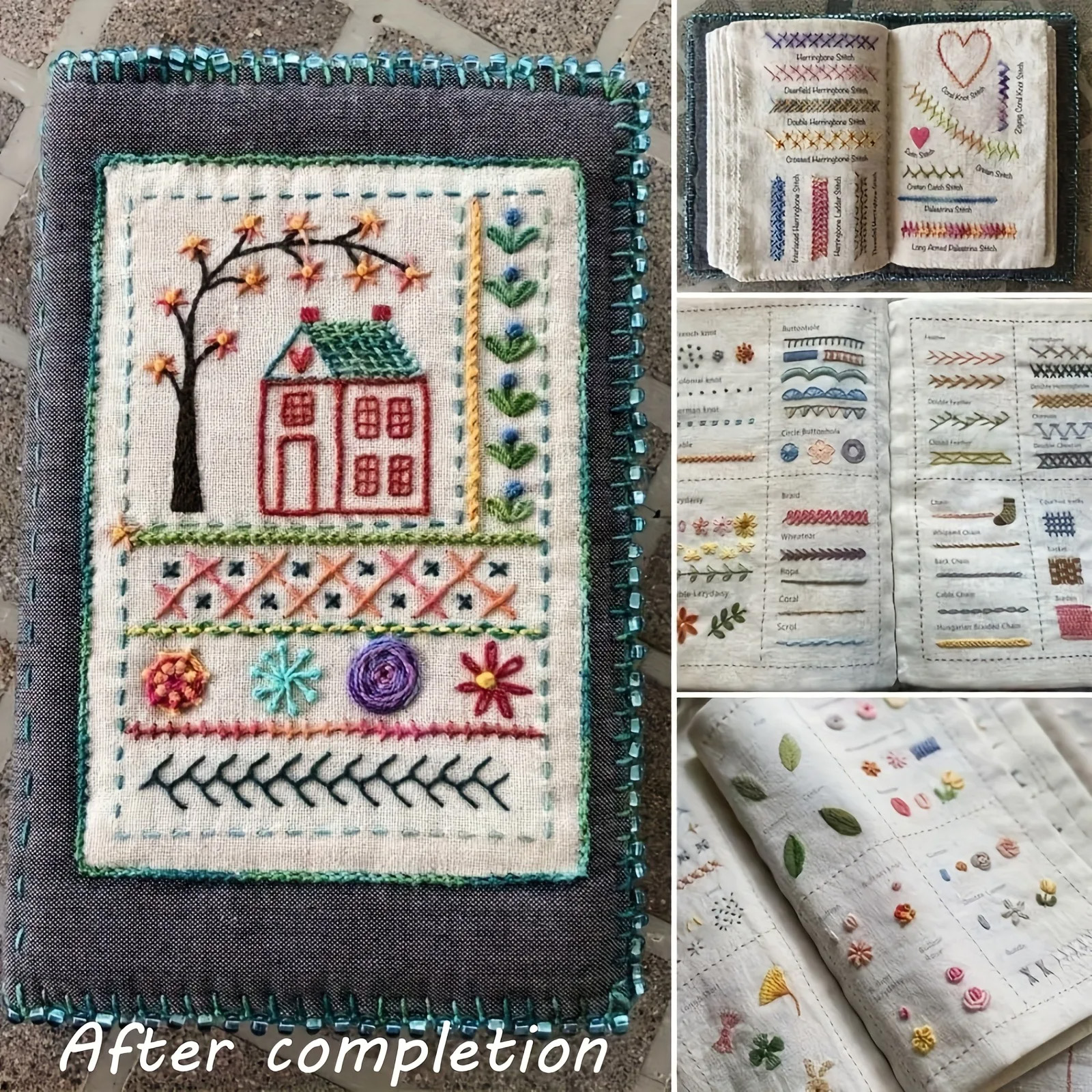 Embroidery Guide Book - DIY Embroidery Stitch Book - Hand