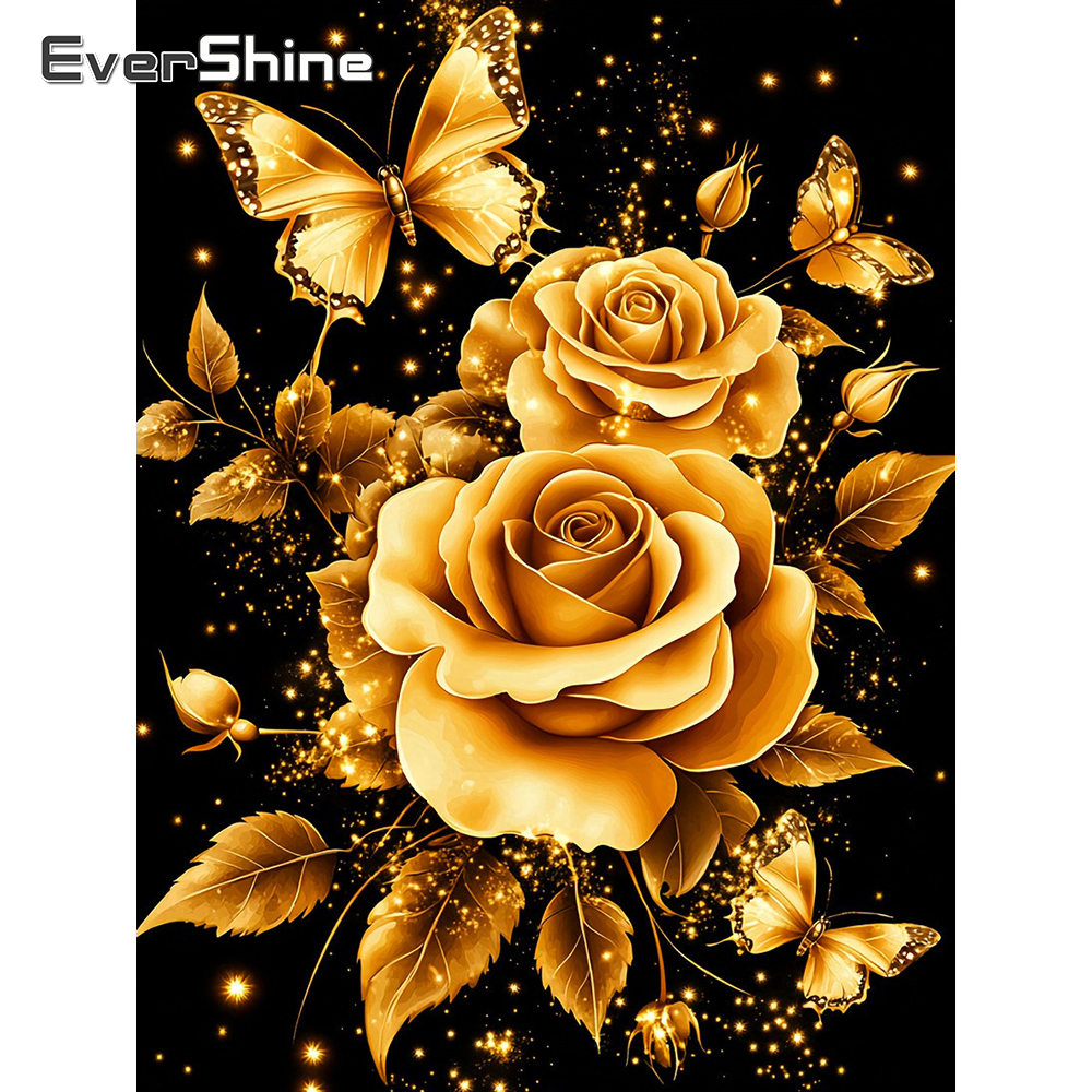 Embroidery Roses - 1PC frameless Diamond Painting Rose Picture