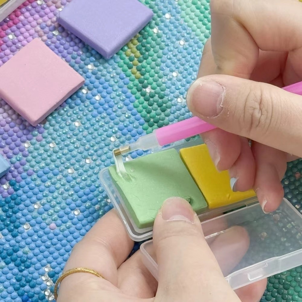 Embroidery X Stitch - 1/2PCS Silicone Diamond Painting Clay Cross
