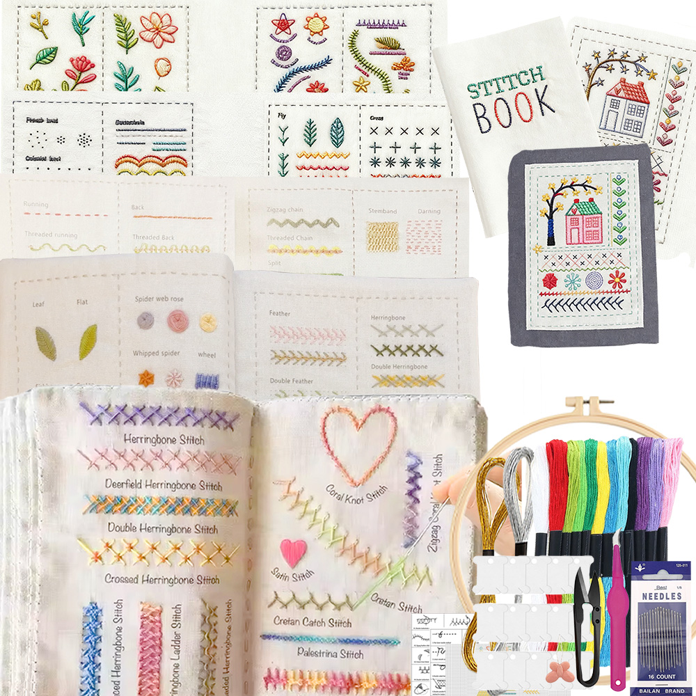 Embroidery Guide Book - Embroidery Stitch Book for Beginners, Sewing