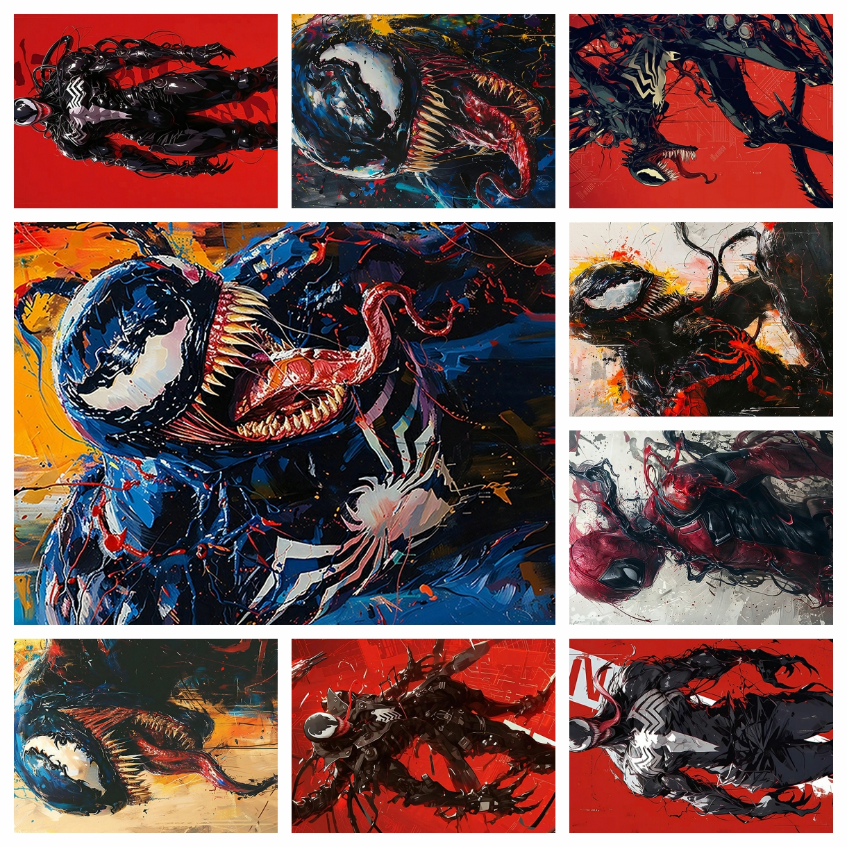 Anime Marvel venom spider-man  - Embroidery Artwork incelemesi ve fiyatı