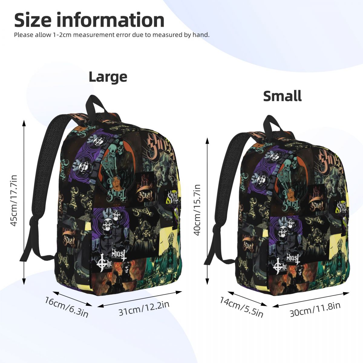 Ghost Band Backpack 3D Print M - Embroidery Xmas Designs incelemesi ve fiyatı