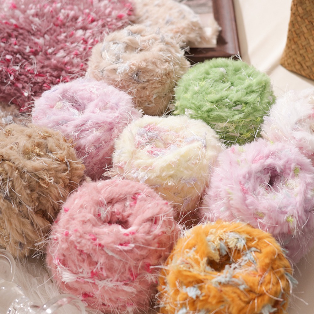 Faux Fur Blend Yarn, 100g Cand - Embroidery Hat Machine incelemesi ve fiyatı