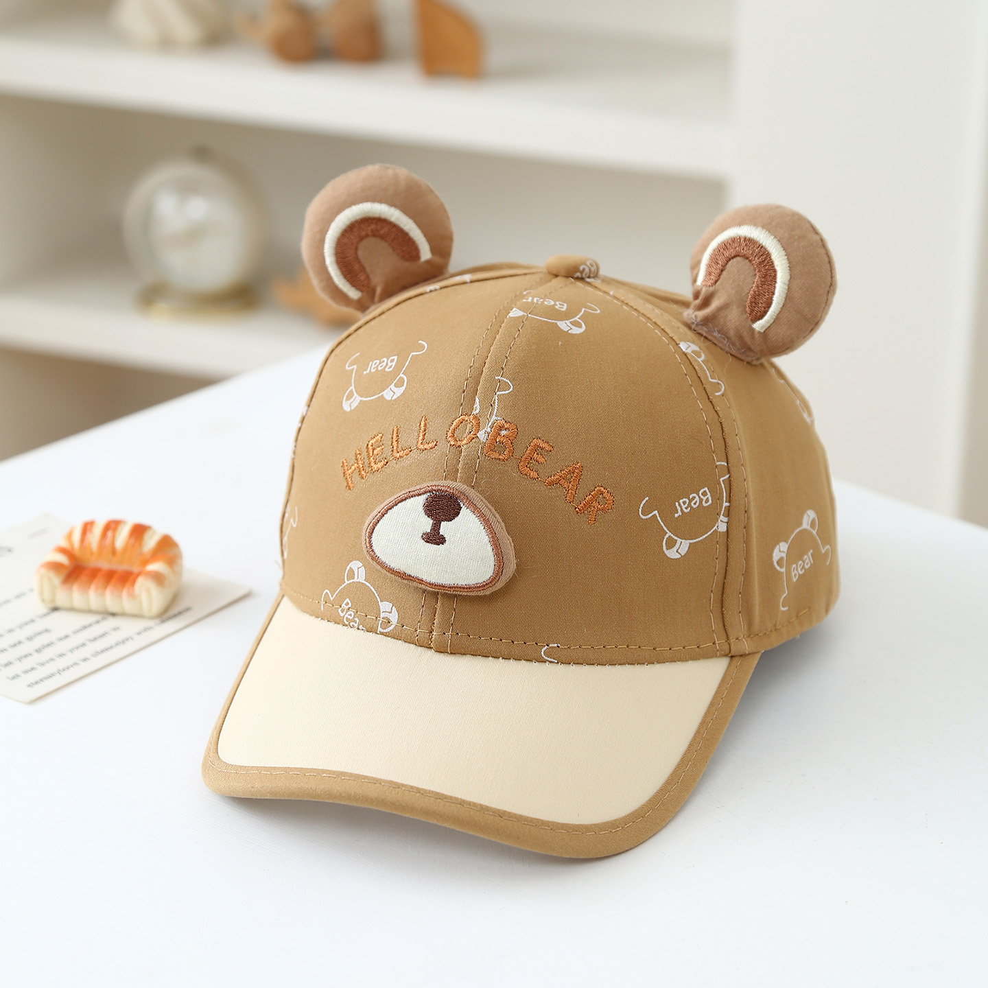 Cartoon embroidered bear child - Embroidery Hat Machine incelemesi ve fiyatı