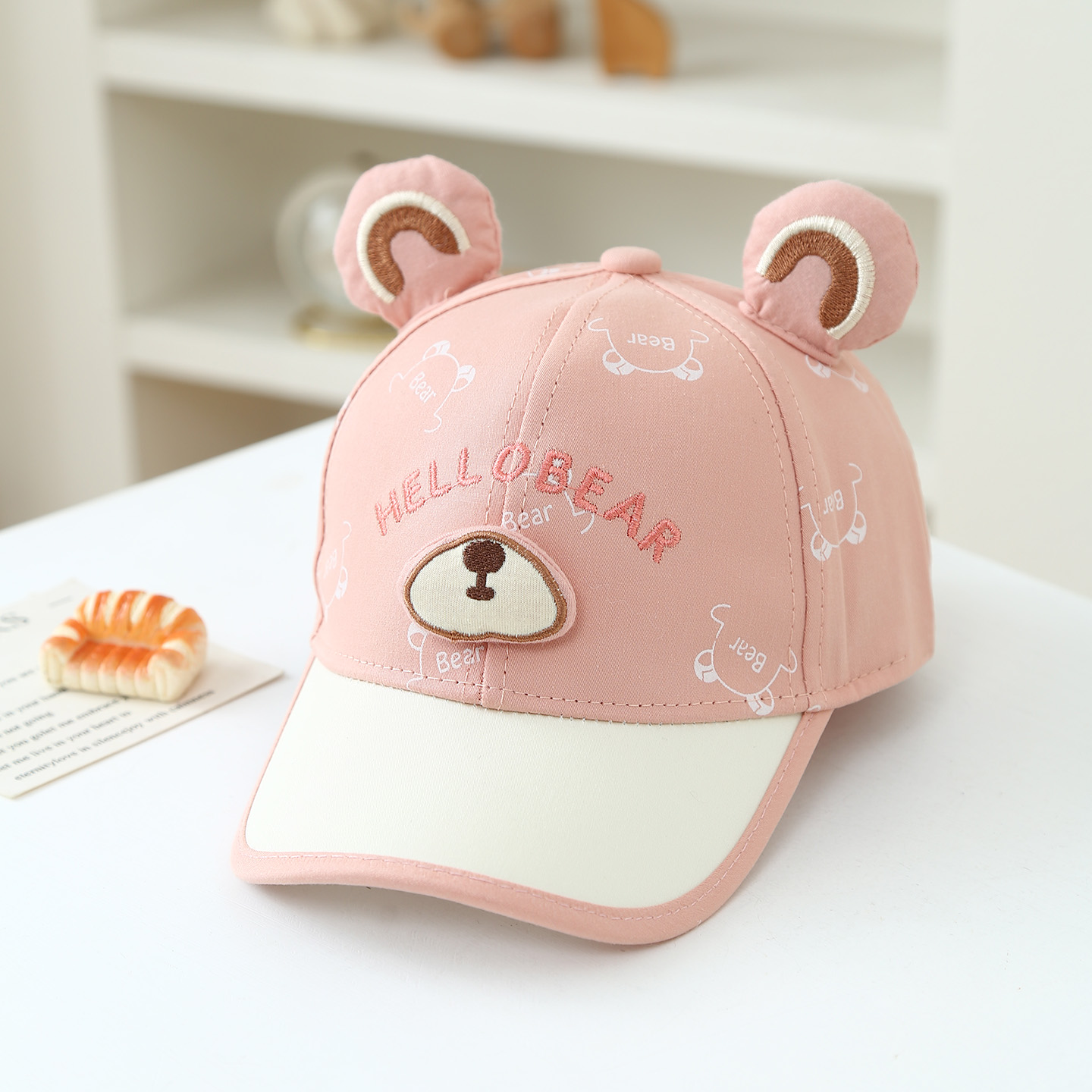 Cartoon embroidered bear child - Embroidery Hat Machine incelemesi ve fiyatı