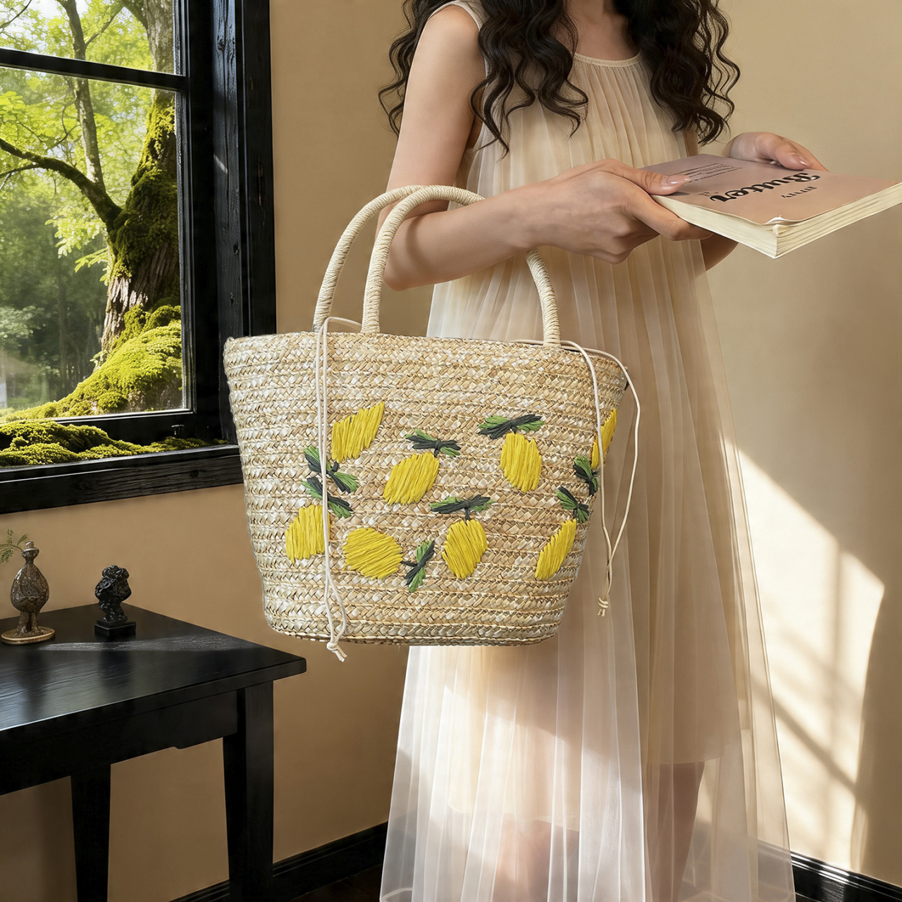 Women's Large Capacity Shoulde - Embroidery Bali incelemesi ve fiyatı