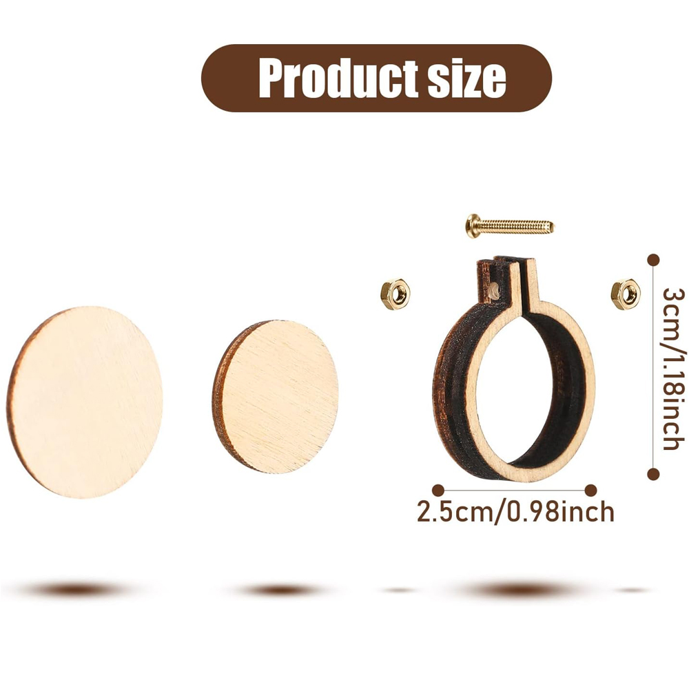 10Pcs/Set Wooden Mini Embroide - Stitch Marker Ring incelemesi ve fiyatı