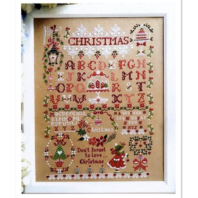 Christmas girl cross stitch ki - Embroidery Xmas Designs incelemesi ve fiyatı
