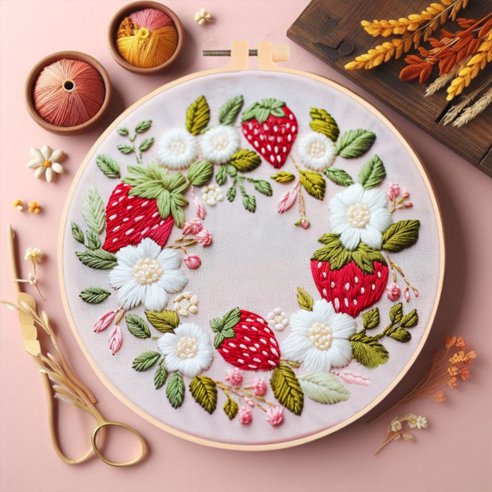 Floral Bird Animal Wreath Desi - Embroidery Guide Book incelemesi ve fiyatı