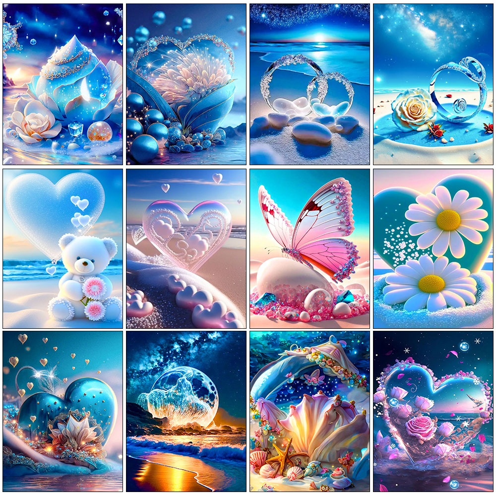 5D DIY Seaside Landscape Diamo - Embroidery Artwork incelemesi ve fiyatı