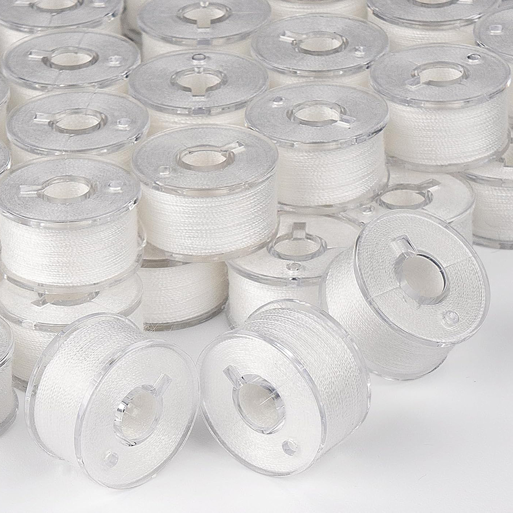 40PCS White Bobbin Thread Poly - Embroidery Legacy Software incelemesi ve fiyatı