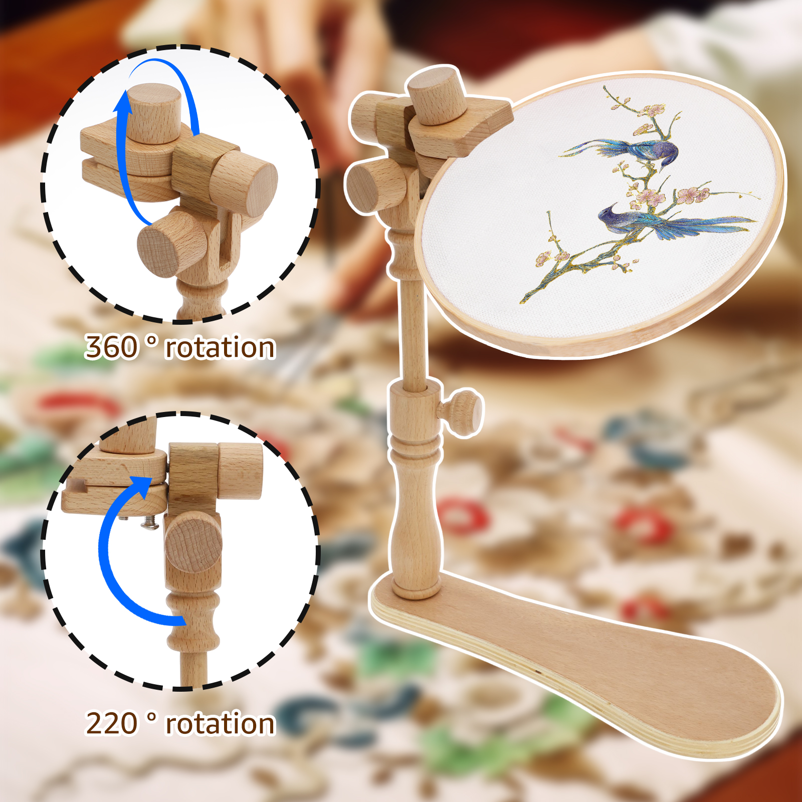 Embroidery Hoops Stand Adjusta - Stitch Marker Ring incelemesi ve fiyatı