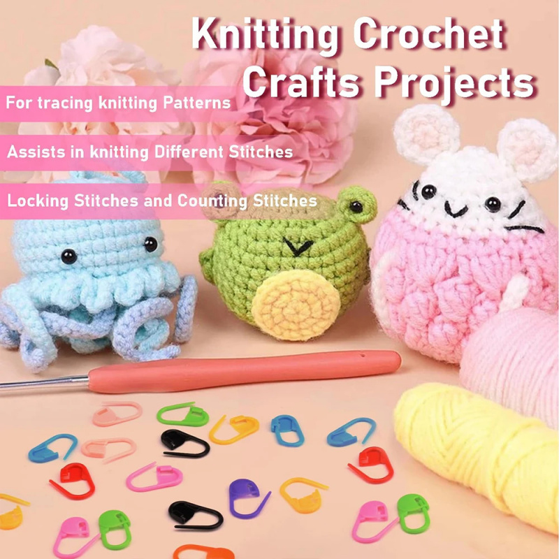 50/200/500pcs Knitting Crochet - Stitch Marker Ring incelemesi ve fiyatı