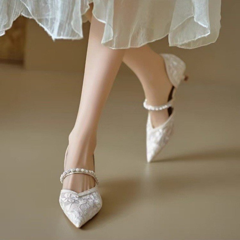 Sexy Lace Embroidery High Heel - Embroidery Dress incelemesi ve fiyatı