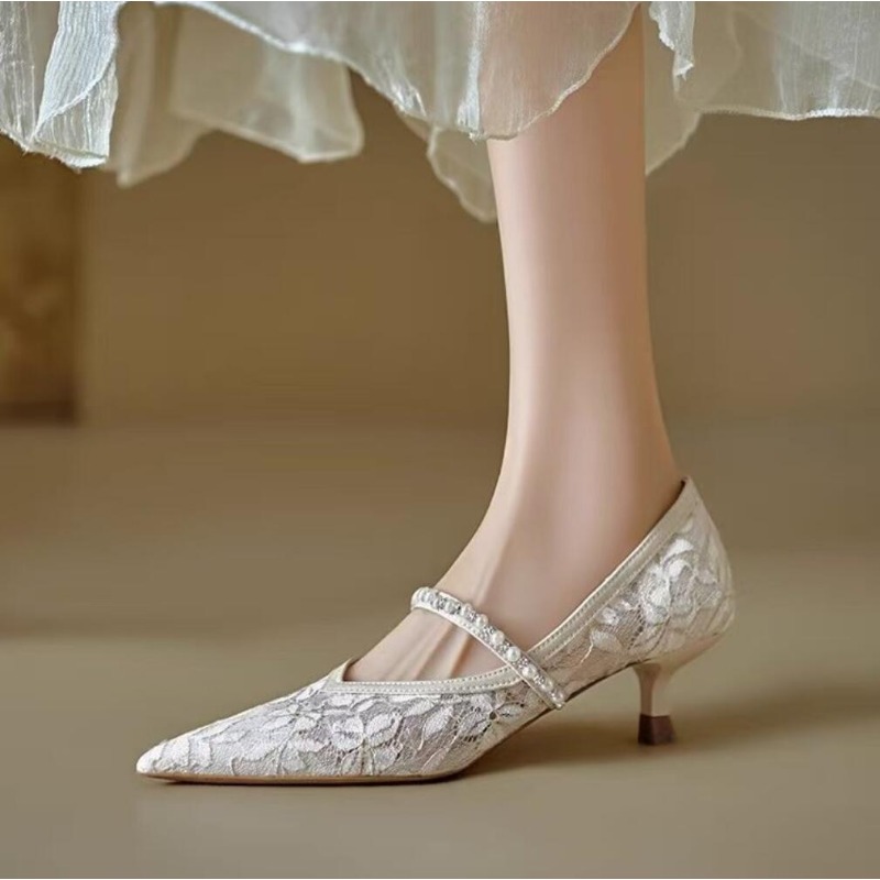 Sexy Lace Embroidery High Heel - Embroidery Dress incelemesi ve fiyatı