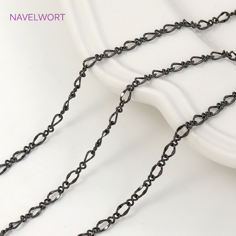 Black Color Oval Thin Chains F - Embroidery Artwork incelemesi ve fiyatı