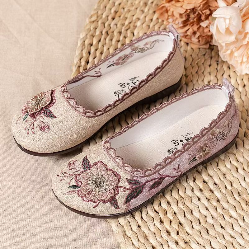 Women Spring Autumn New Flat s - Embroidery Style incelemesi ve fiyatı