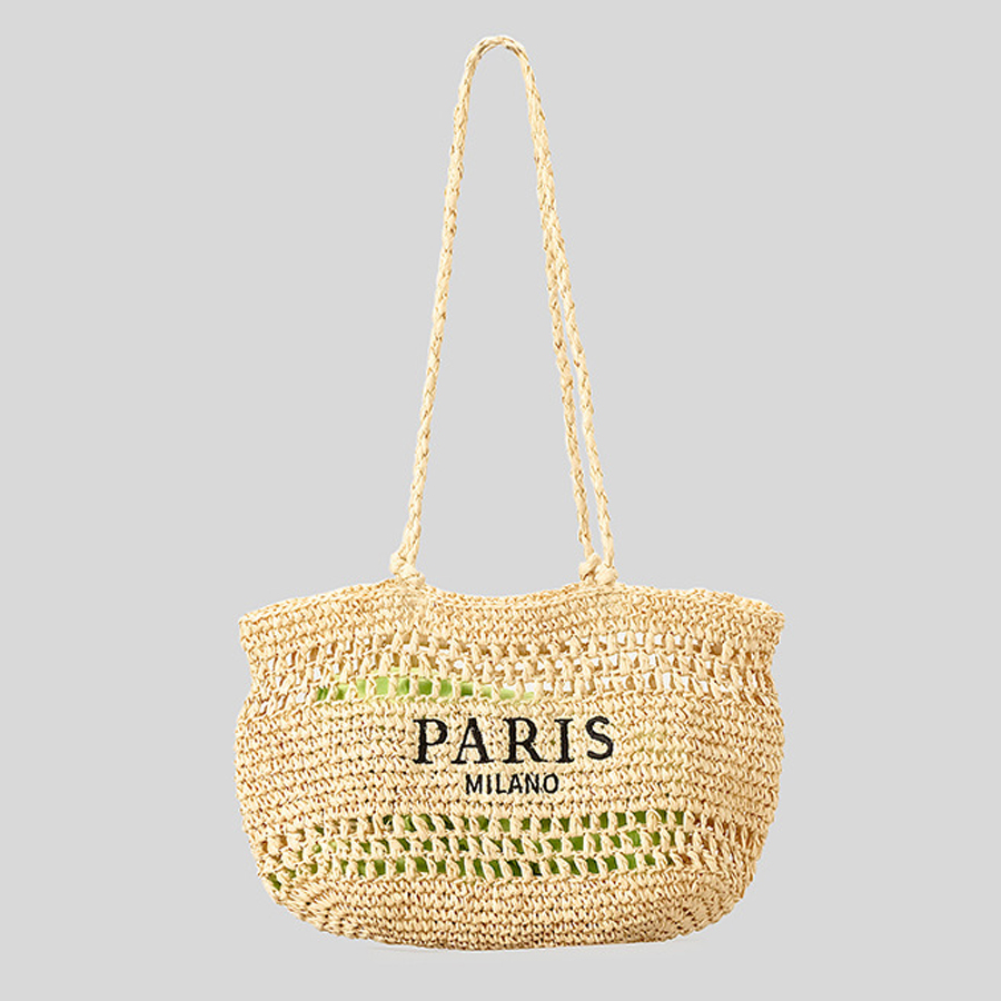 Casual Hollow Straw Tote Bag L - Embroidery Bali incelemesi ve fiyatı
