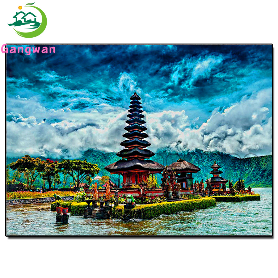 scenic building diamond painti - Embroidery Bali incelemesi ve fiyatı