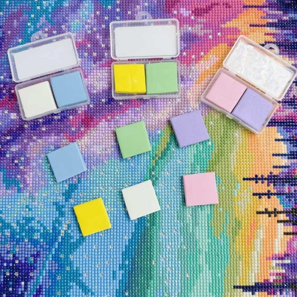 1/2PCS Silicone Diamond Painti - Embroidery X Stitch incelemesi ve fiyatı