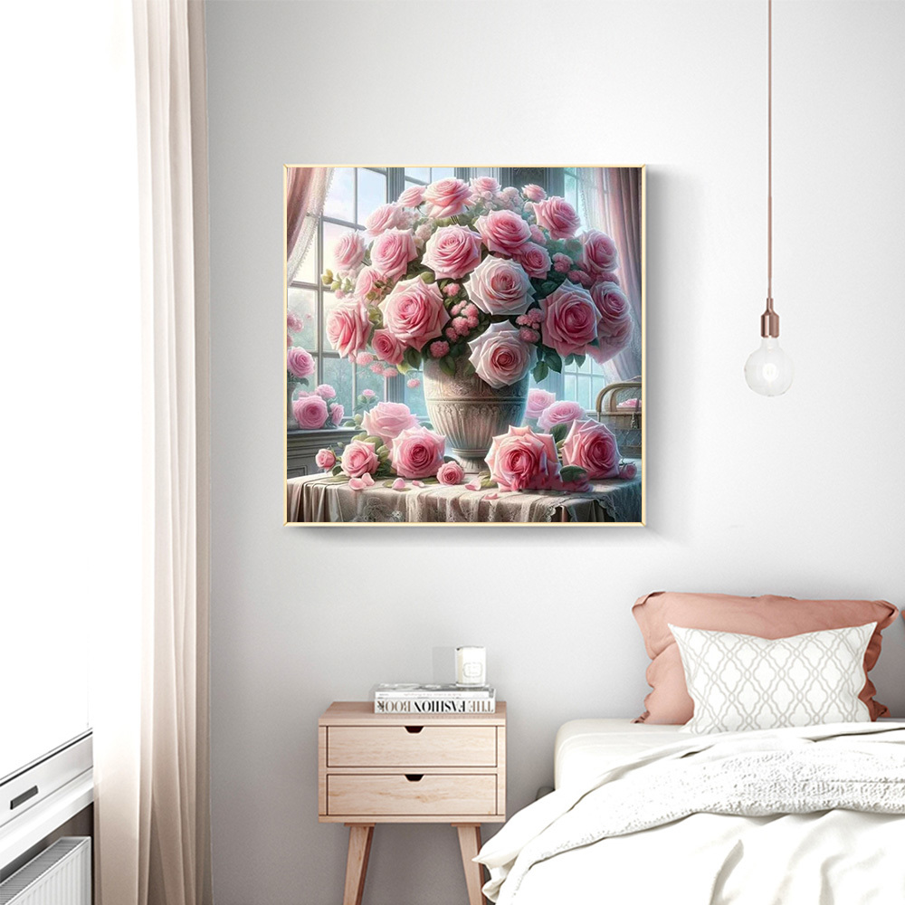 1PC frameless  5D Diy Diamond  - Embroidery Roses incelemesi ve fiyatı