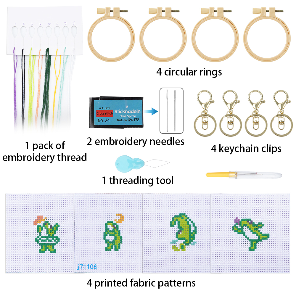 4pcs Embroidery Starter Kit DI - Embroidery Removal Tool incelemesi ve fiyatı