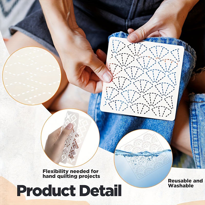 30Pcs Embroidery Templates DIY - Embroidery Quilting incelemesi ve fiyatı