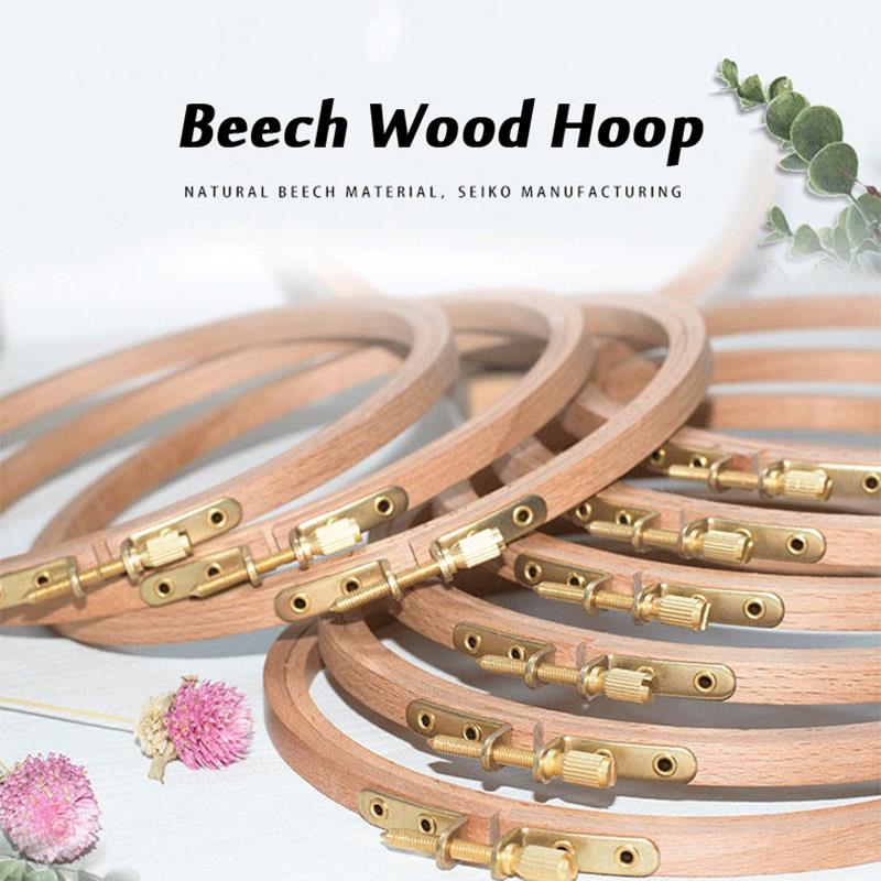 1pcs High Quality Beech Wood E - Stitch Marker Ring incelemesi ve fiyatı