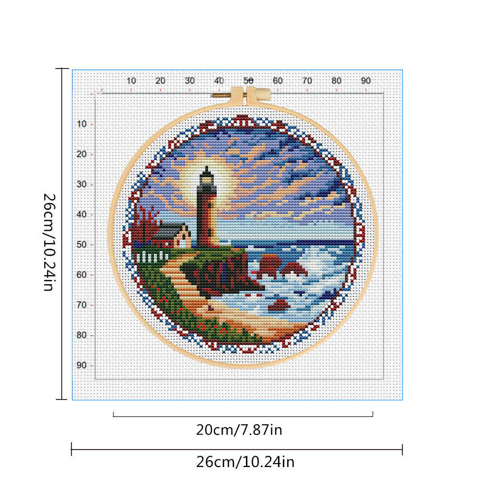 Cross Stitch Lighthouse With H - Stitch Marker Ring incelemesi ve fiyatı