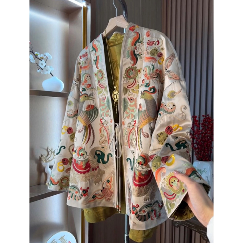 New Chinese Style Kimono Cardi - Embroidery Style incelemesi ve fiyatı