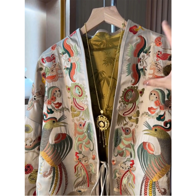 New Chinese Style Kimono Cardi - Embroidery Style incelemesi ve fiyatı