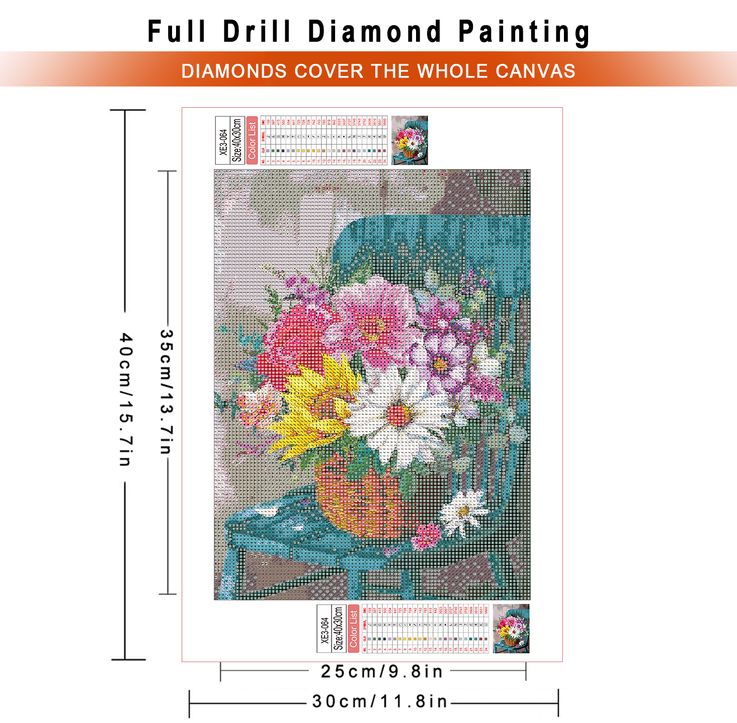 1pc frameless  Diamond Paintin - Embroidery Roses incelemesi ve fiyatı