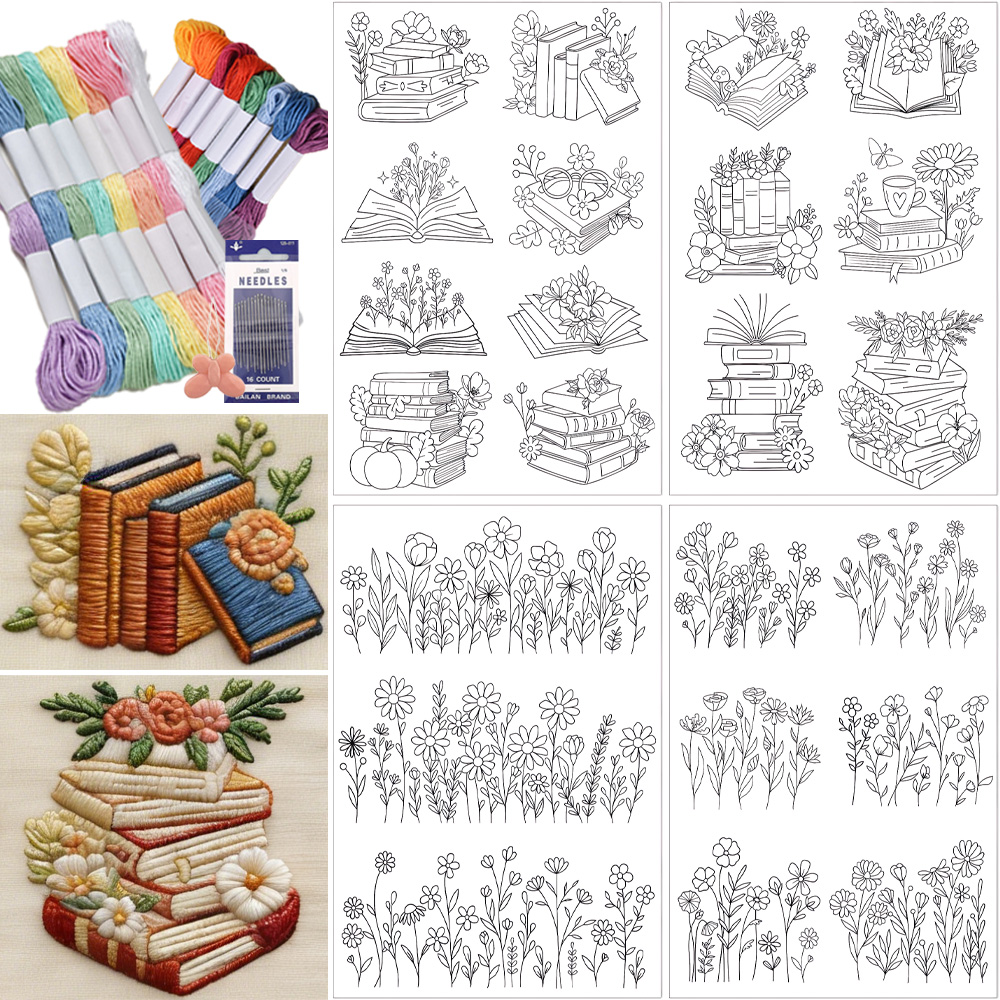 Pre-Printed Embroidery Pattern - Embroidery Guide Book incelemesi ve fiyatı