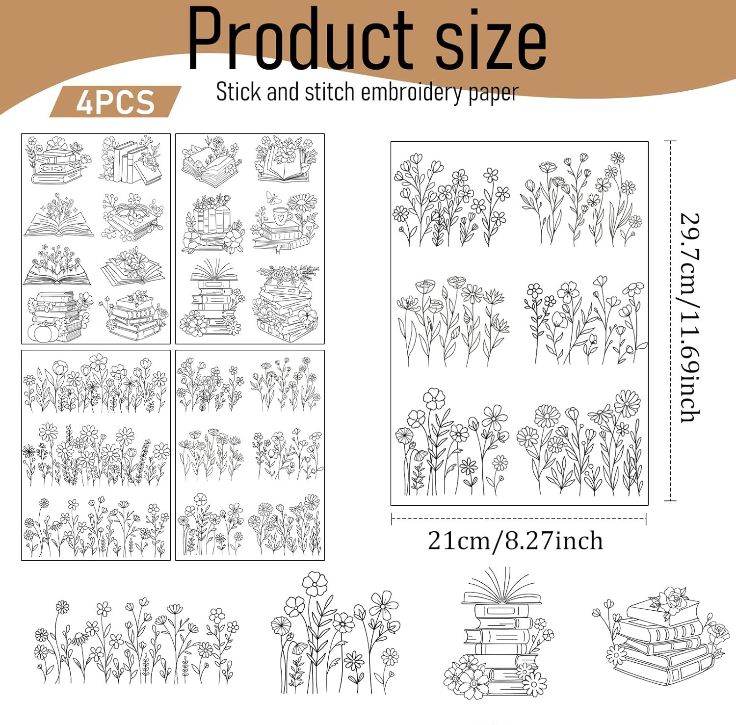 Pre-Printed Embroidery Pattern - Embroidery Guide Book incelemesi ve fiyatı