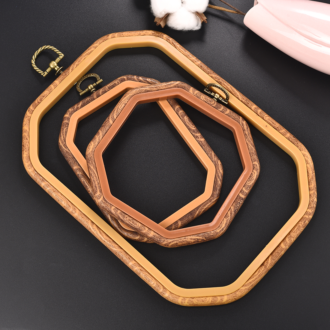 Imitated Wood Round,Oval Diffe - Stitch Marker Ring incelemesi ve fiyatı
