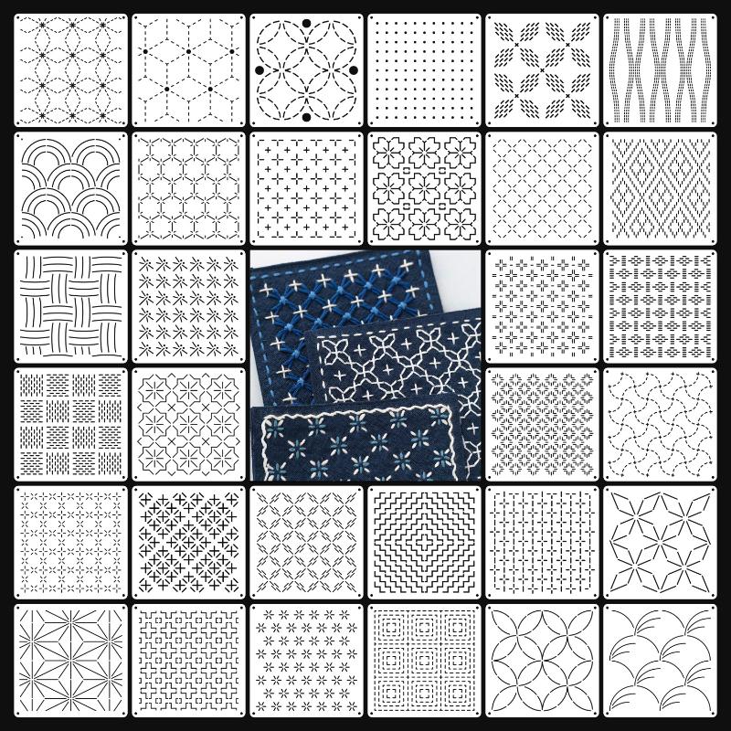🌟9pcs/32pcs Sashiko Embroidery - Embroidery Quilting incelemesi ve fiyatı
