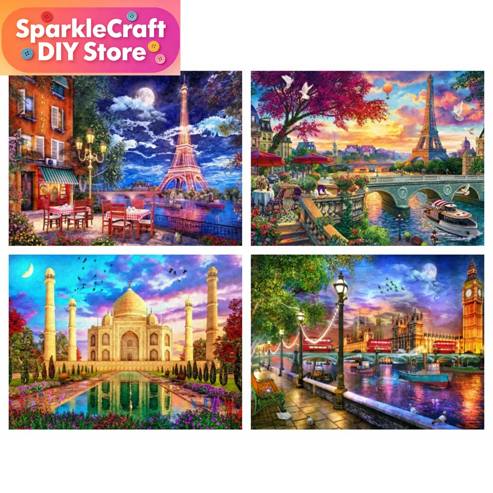 1pc frameless  diamond paintin - Embroidery Artwork incelemesi ve fiyatı