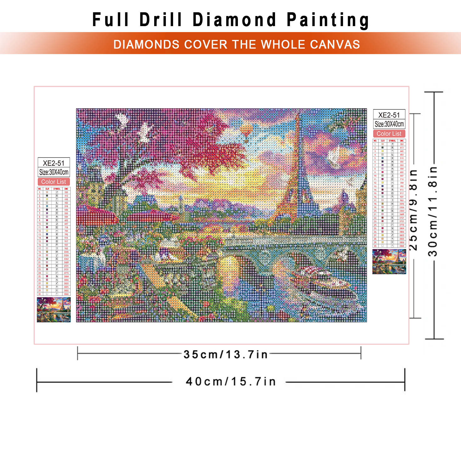 1pc frameless  diamond paintin - Embroidery Artwork incelemesi ve fiyatı