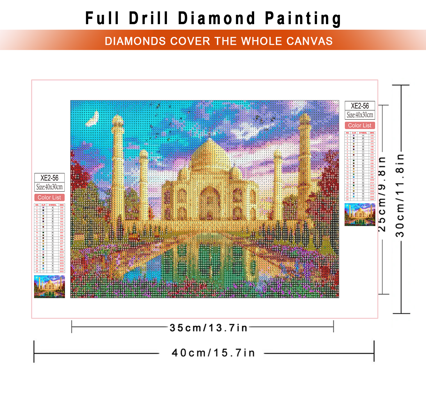 1pc frameless  diamond paintin - Embroidery Artwork incelemesi ve fiyatı