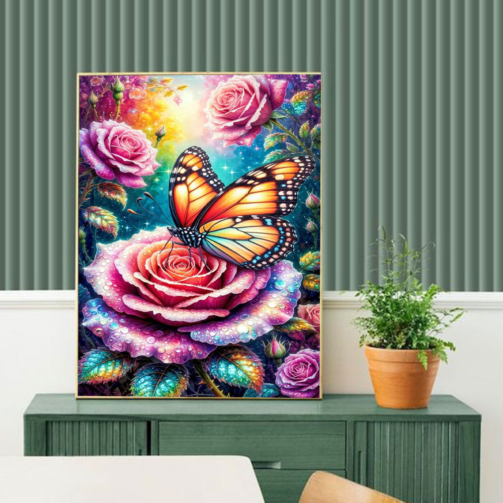 Butterfly Diamond Mosaic 5D DI - Embroidery Roses incelemesi ve fiyatı
