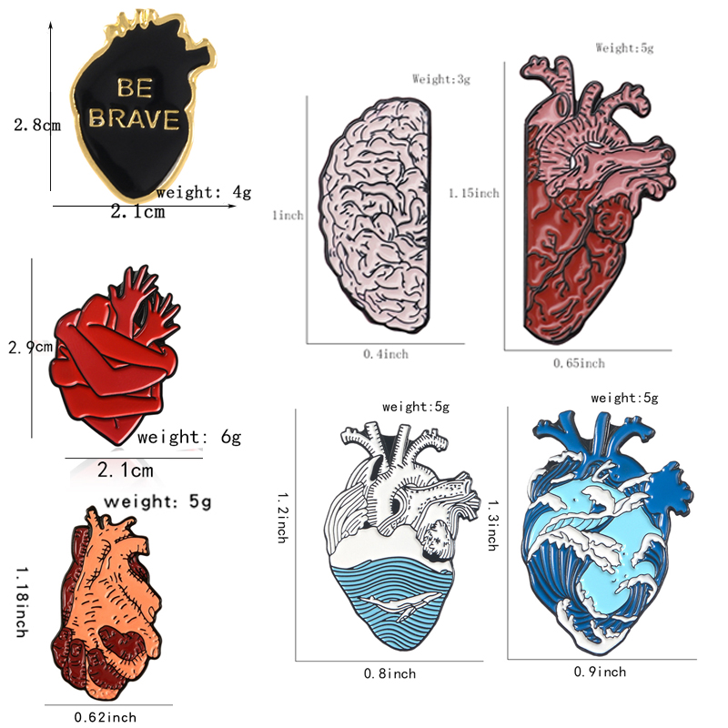 Heart Organ Series Brooch Medi - Embroidery Quilting incelemesi ve fiyatı
