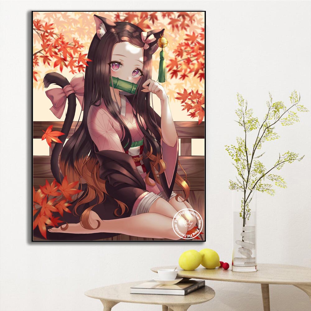 Frameless,DIY Anime Demon Slay - Embroidery X Stitch incelemesi ve fiyatı