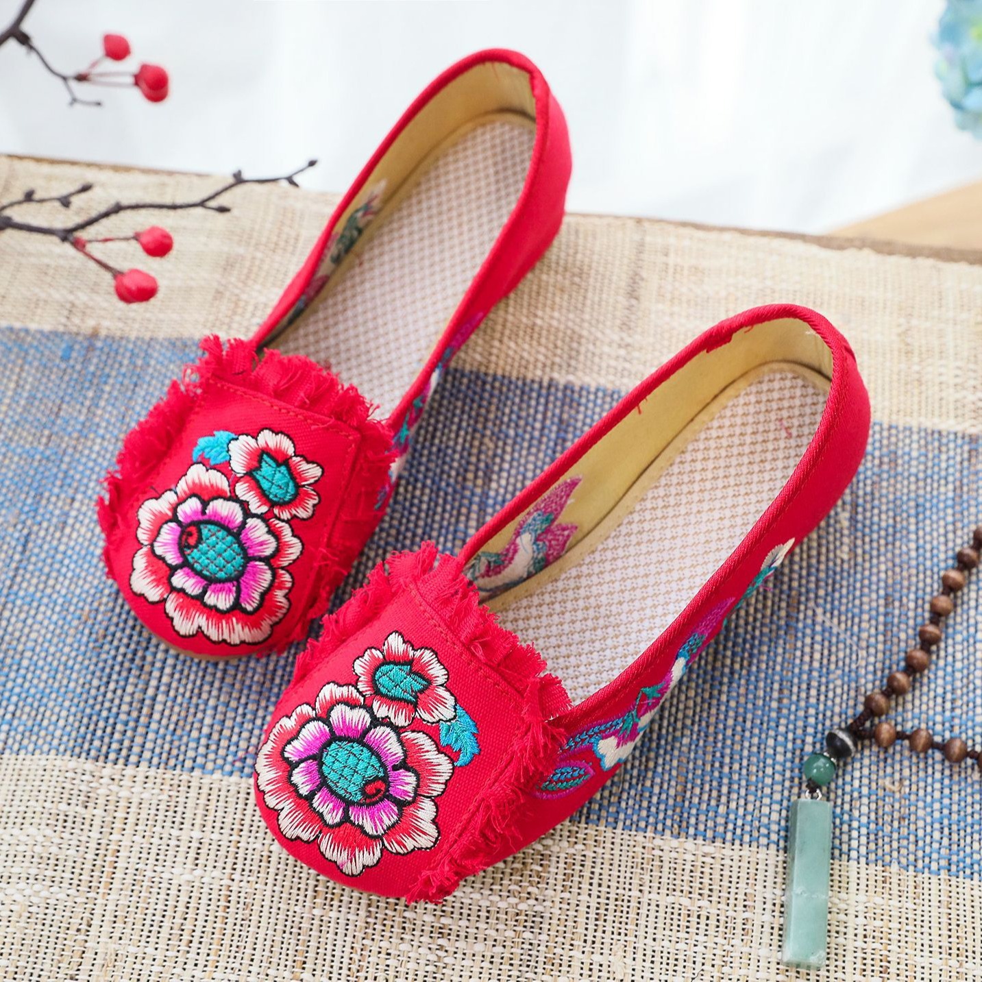Woman Woven Shoes New Ethnic S - Embroidery Style incelemesi ve fiyatı