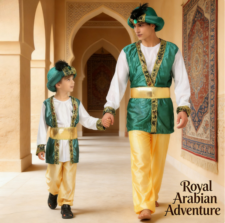 Kids Adults Arabic Prince Cosp - Embroidery Dress incelemesi ve fiyatı