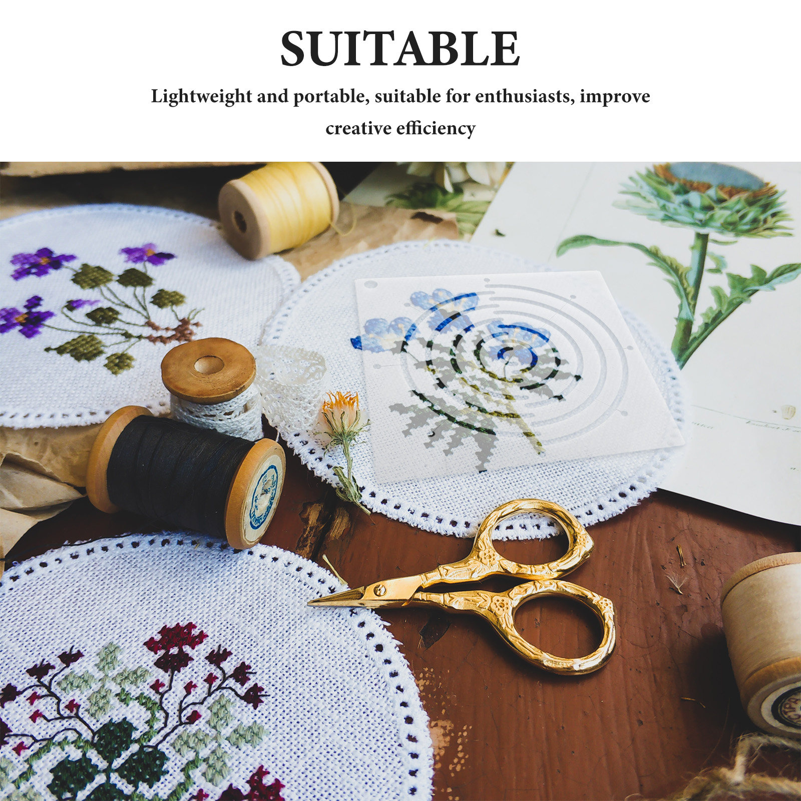 4Pcs Transparent Acrylic Quilt - Embroidery Quilting incelemesi ve fiyatı